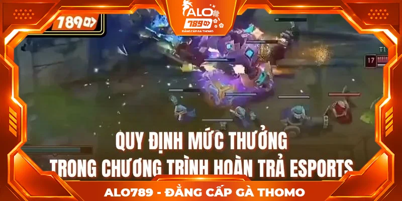 Quy định mức thưởng trong chương trình hoàn trả Esports Quy định mức thưởng trong chương trình hoàn trả Esports